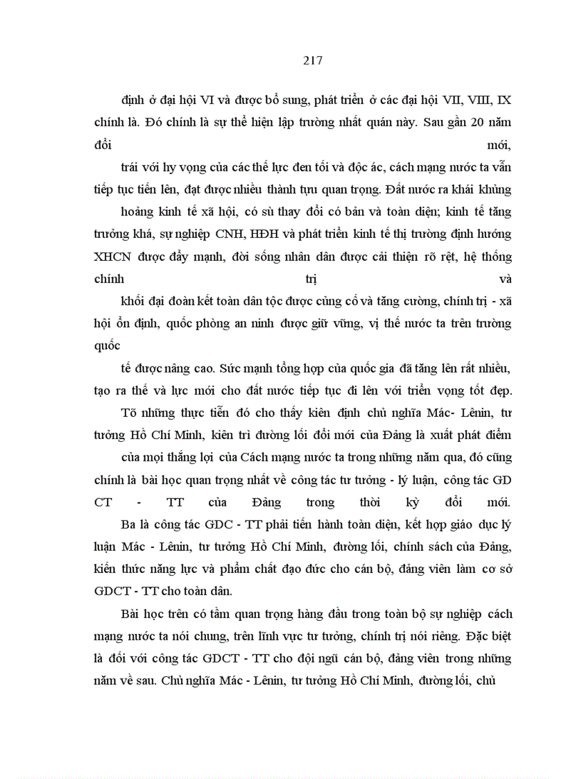 image for page Đảng Cộng sản Việt Nam lãnh đạo công tác giáo dục chính trị- tư tưởng cho cán bộ, đảng viên trong thời kỳ đổi mới ( 1991 – 2005)