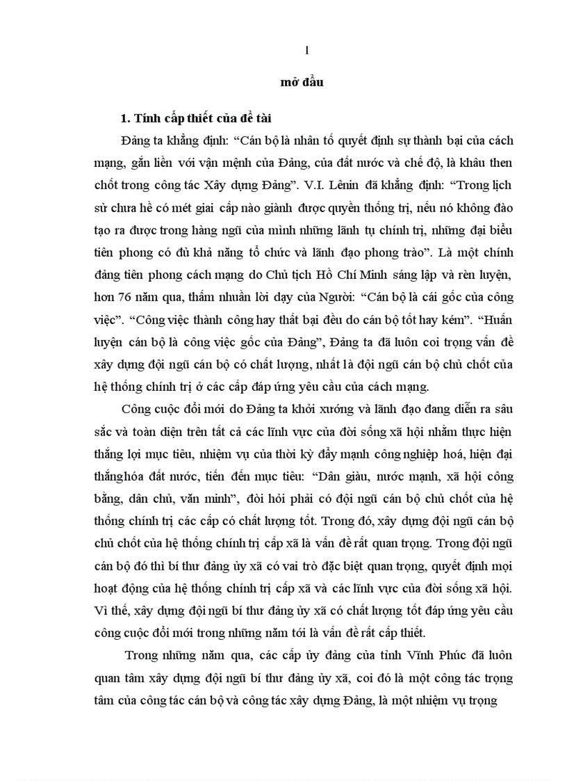 image for page Xây dựng đội ngũ bí thư Đảng ủy xã ở tỉnh vĩnh phúc trong giai đoạn hiện nay