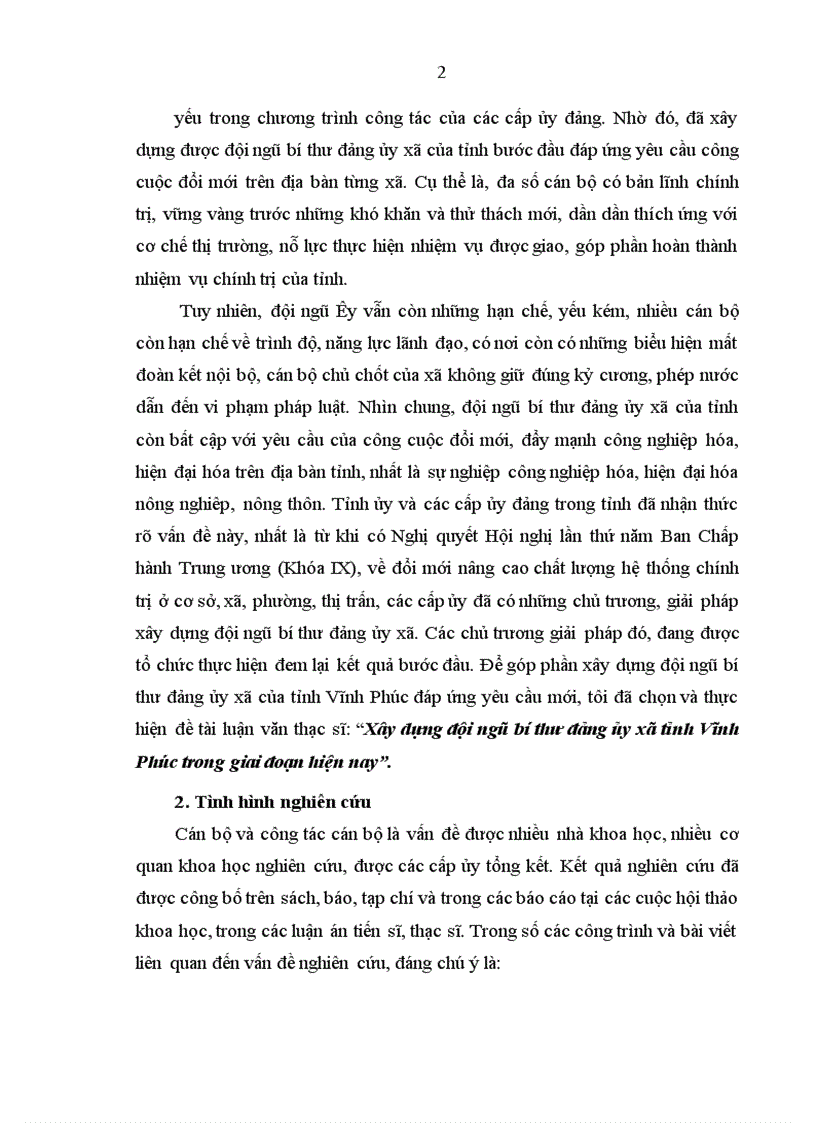 image for page Xây dựng đội ngũ bí thư Đảng ủy xã ở tỉnh vĩnh phúc trong giai đoạn hiện nay