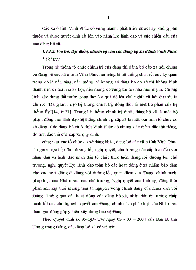 image for page Xây dựng đội ngũ bí thư Đảng ủy xã ở tỉnh vĩnh phúc trong giai đoạn hiện nay