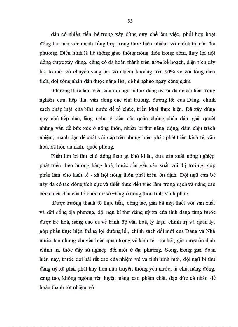 image for page Xây dựng đội ngũ bí thư Đảng ủy xã ở tỉnh vĩnh phúc trong giai đoạn hiện nay