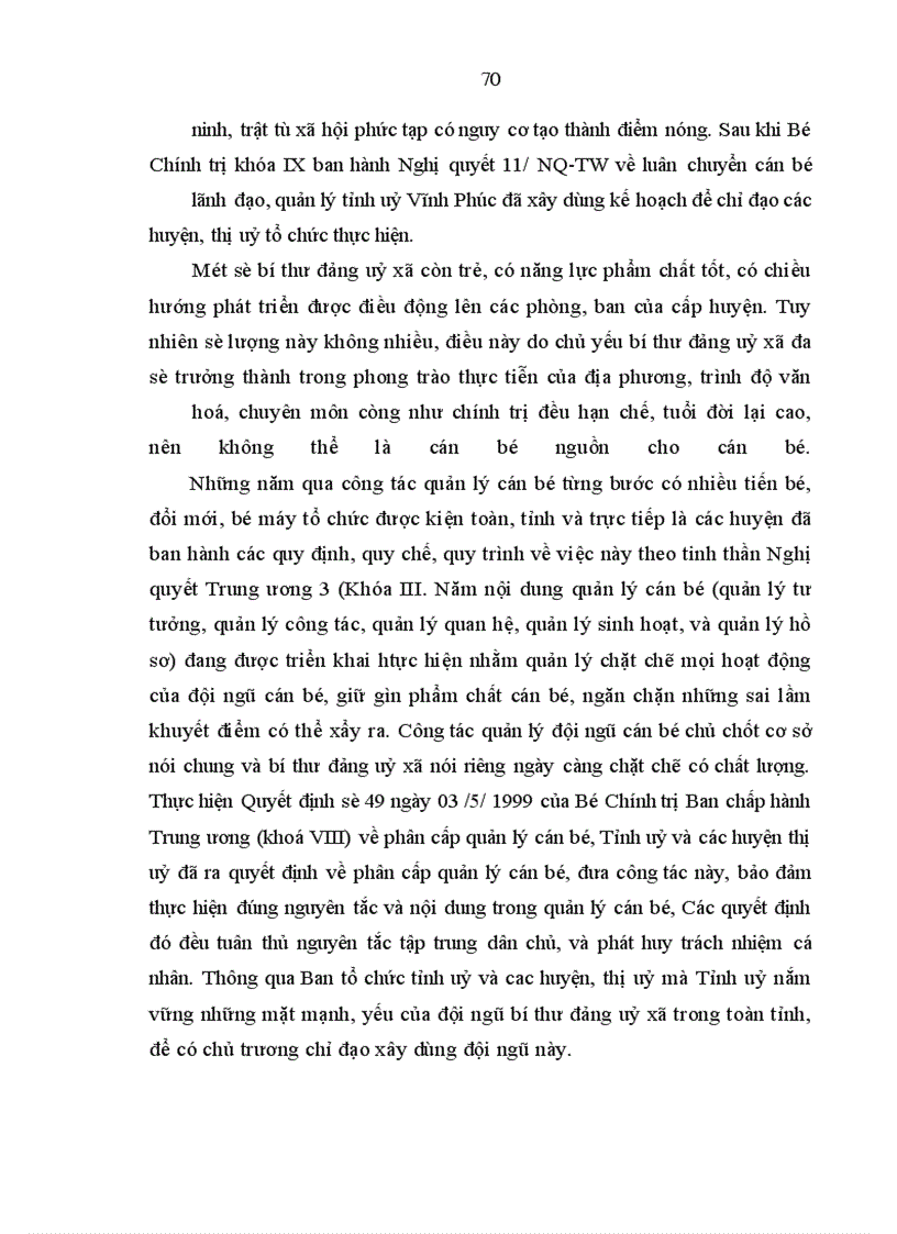 image for page Xây dựng đội ngũ bí thư Đảng ủy xã ở tỉnh vĩnh phúc trong giai đoạn hiện nay