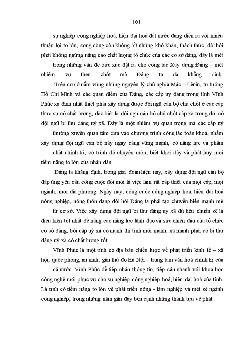 image for page Xây dựng đội ngũ bí thư Đảng ủy xã ở tỉnh vĩnh phúc trong giai đoạn hiện nay