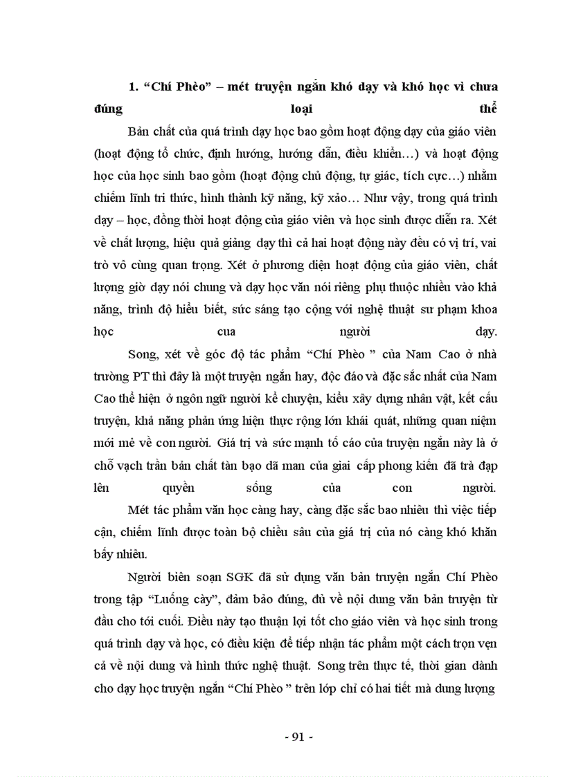 image for page Nghiên cứu, tiếp thu và đi tới một cách dạy thích hợp truyện ngắn