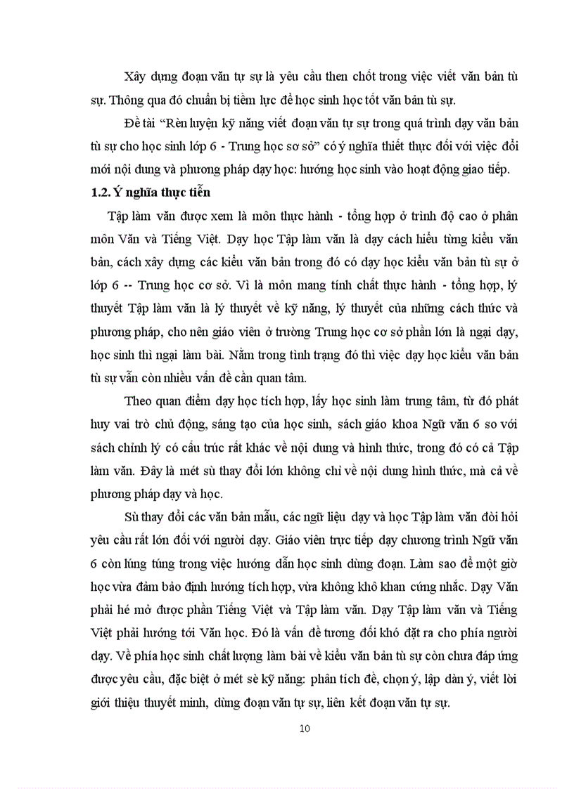 image for page Rèn luyện kỹ năng viết đoạn văn tự sự trong quá trình dạy văn bản tự sự cho học sinh lớp 6 – Trung học cơ sở