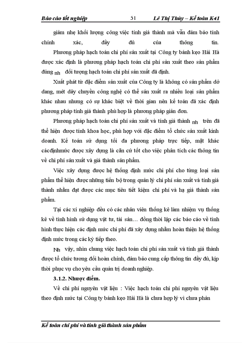 image for page Kế toán chi phí sản xuất và tính giá thành sản phẩm tại Công ty bánh kẹo Hải Hà