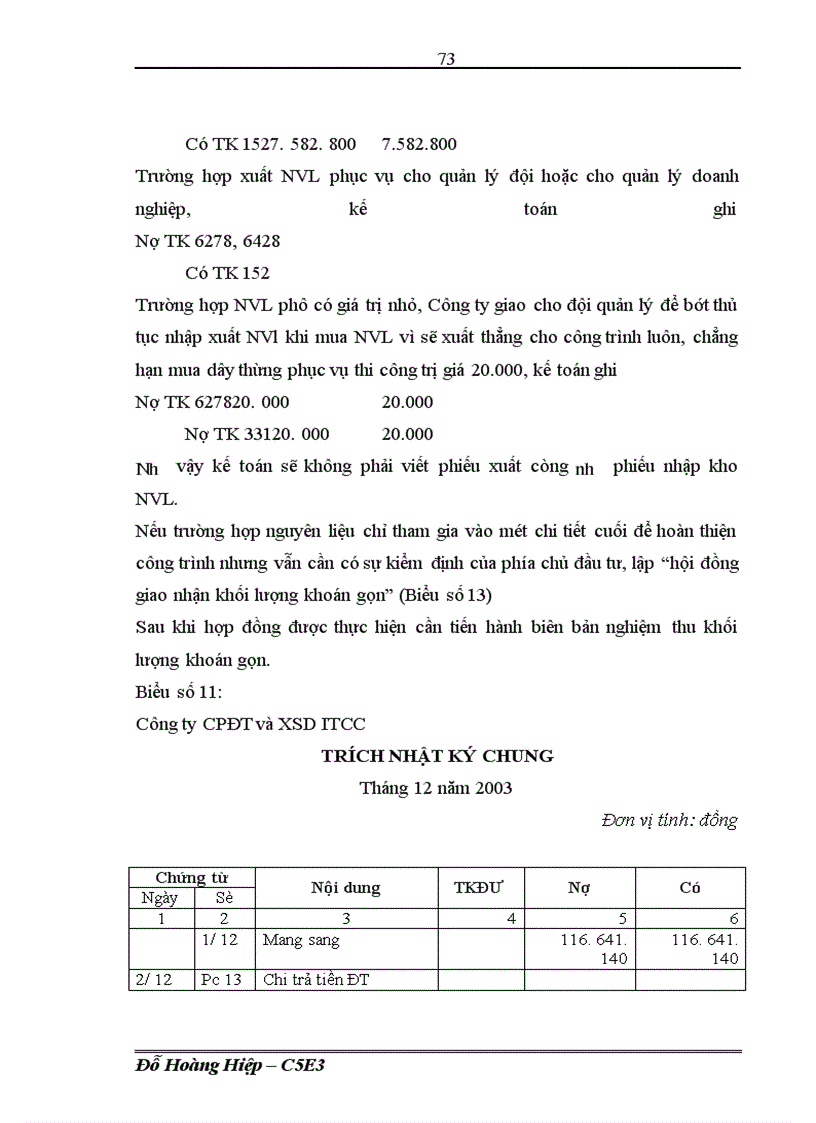 image for page Kế toán nguyên vật liệu tại Công ty Cổ phần Đầu tơư và Phát triển ITCC