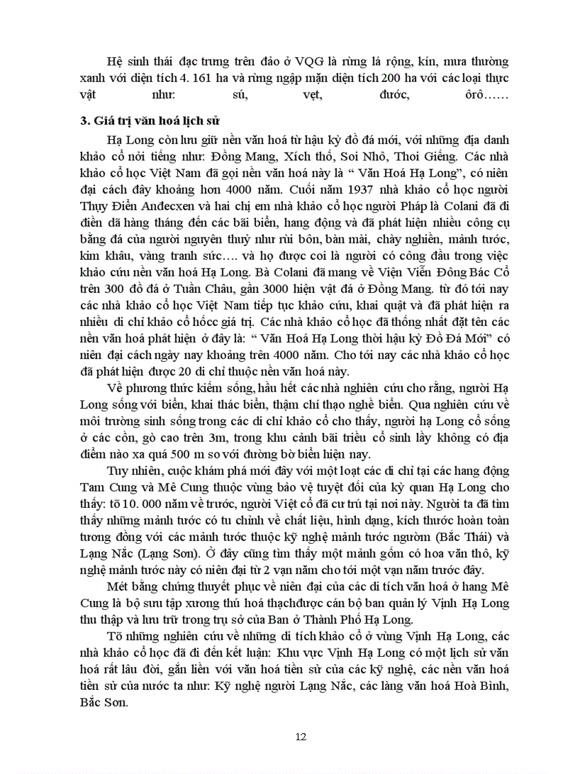 image for page Bài báo cáo về du lịch Vịnh hà Long tỉnh Quảng Ninh