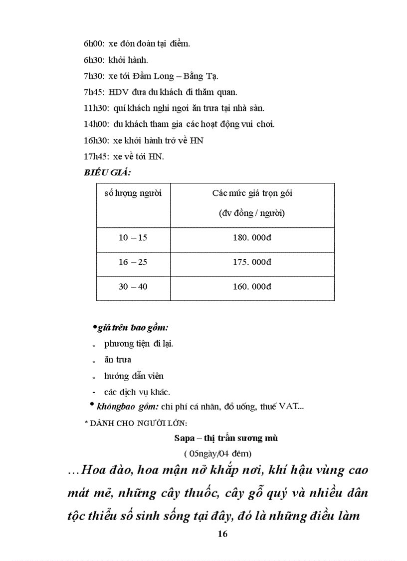 image for page Báo cáo thực tập tốt nghiệp về ngành du lịch ở của Viêt Nam