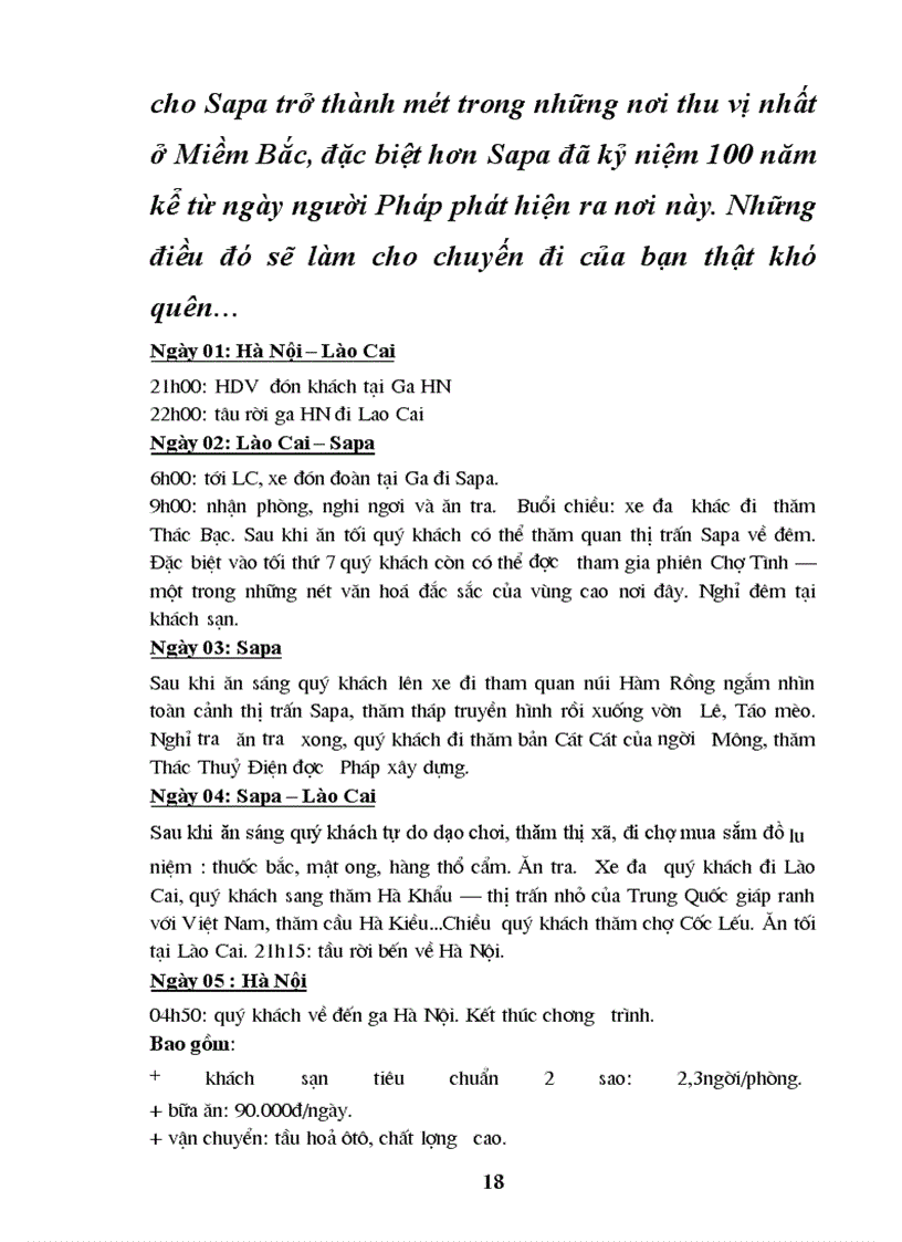 image for page Báo cáo thực tập tốt nghiệp về ngành du lịch ở của Viêt Nam