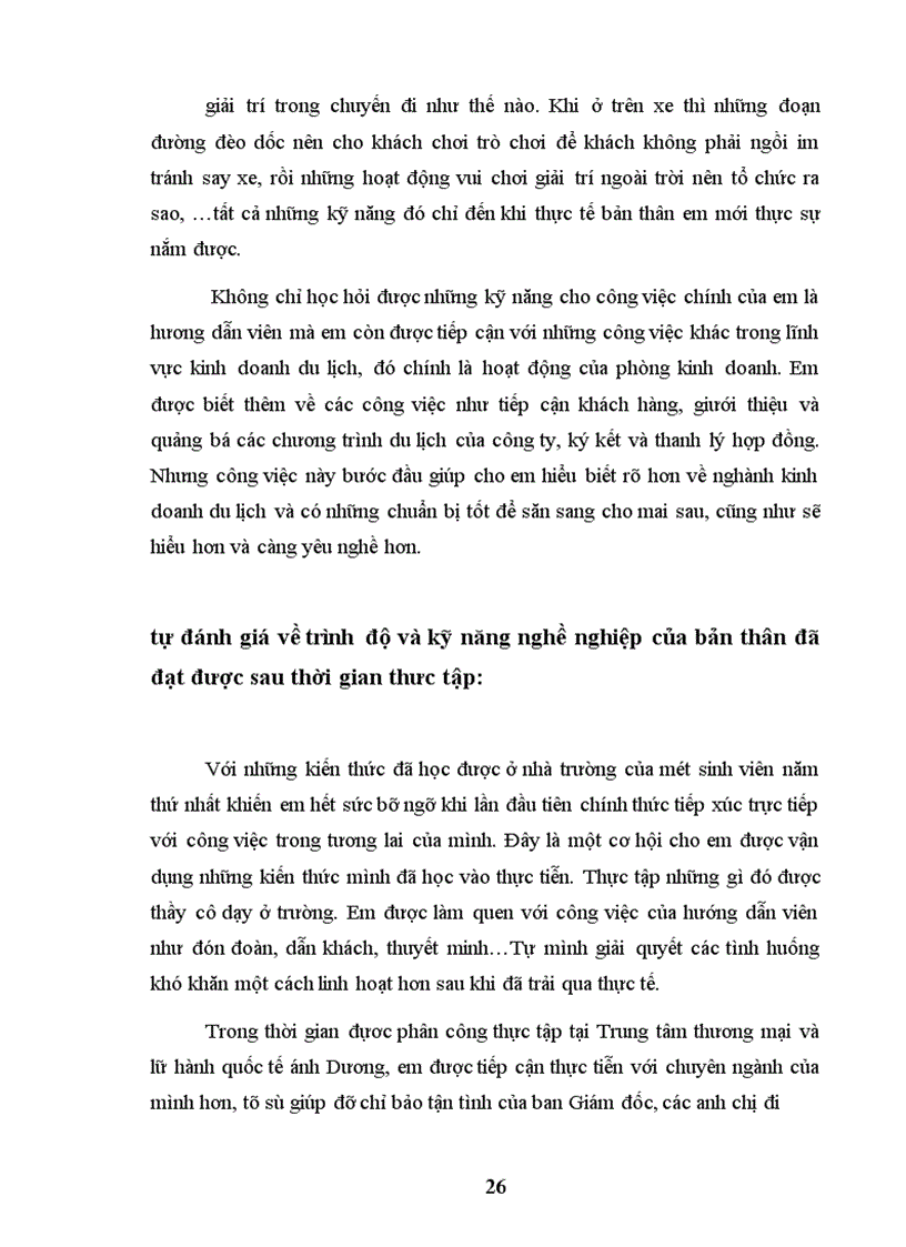 image for page Báo cáo thực tập tốt nghiệp về ngành du lịch ở của Viêt Nam