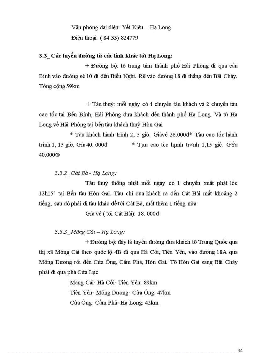 image for page Báo cáo thực tập ngành du lịch: Hạ Long