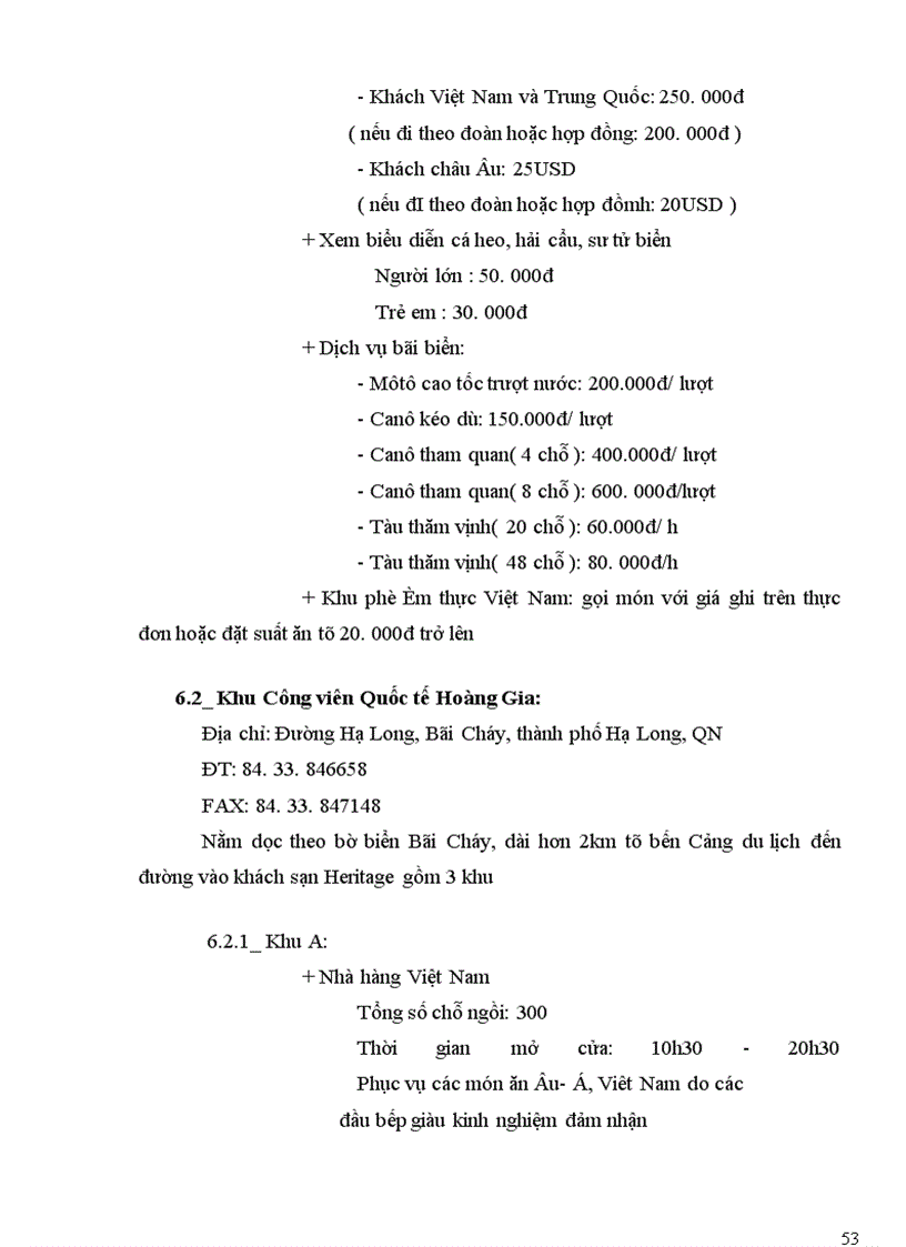 image for page Báo cáo thực tập ngành du lịch: Hạ Long