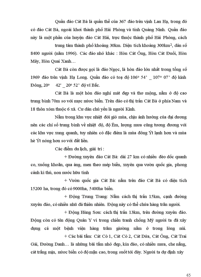 image for page Báo cáo thực tập ngành du lịch: Hạ Long