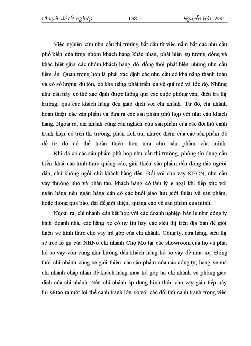 image for page Mở rộng cho vay đối với khách hàng cá nhân tại NHNo&PTNT – chi nhánh Chợ Mơ