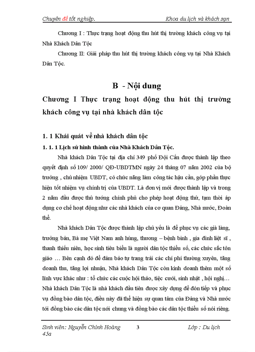 image for page Thực trạng và một số giải pháp nhằm đẩy mạnh việc thu hút thị trường khách công vụ tại Nhà Khách Dân Tộc
