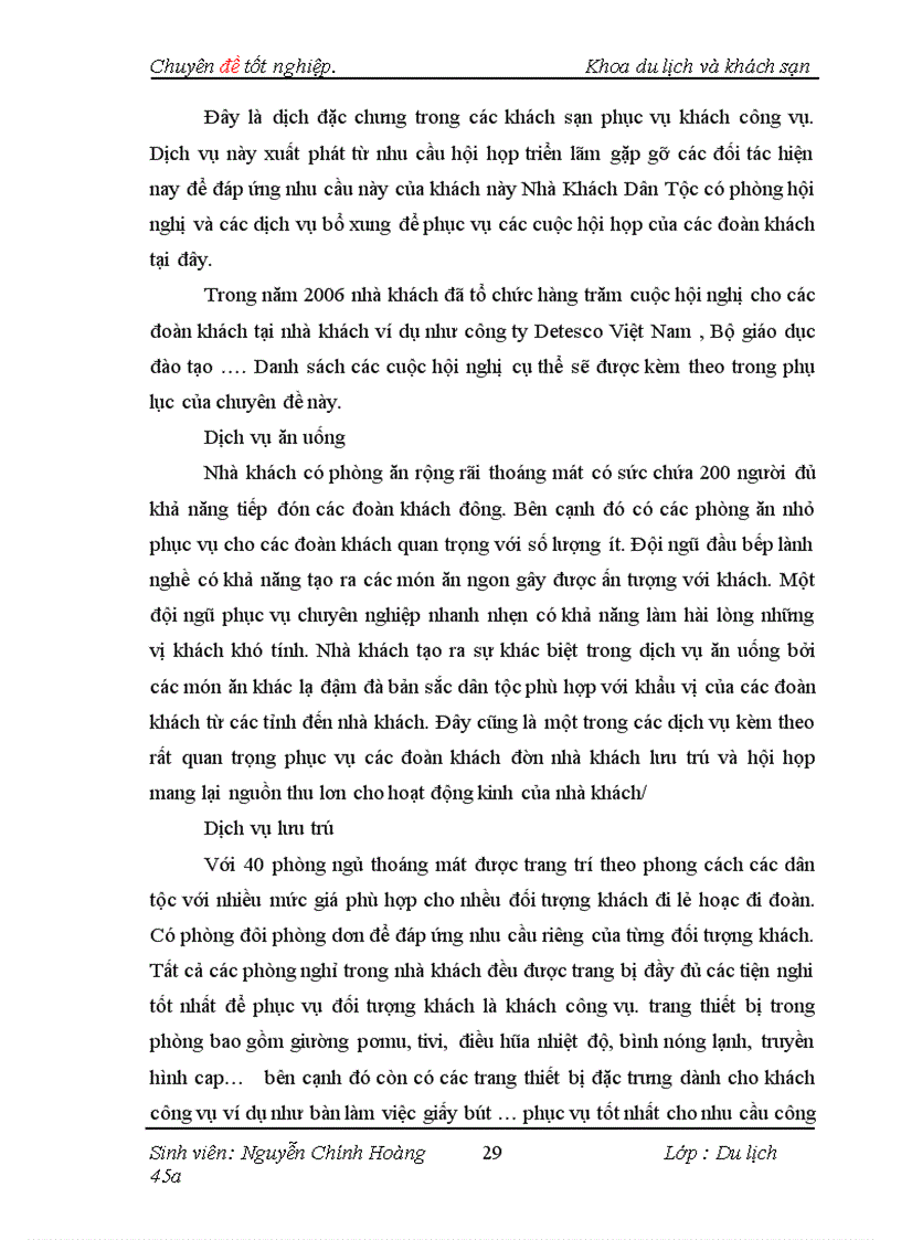 image for page Thực trạng và một số giải pháp nhằm đẩy mạnh việc thu hút thị trường khách công vụ tại Nhà Khách Dân Tộc