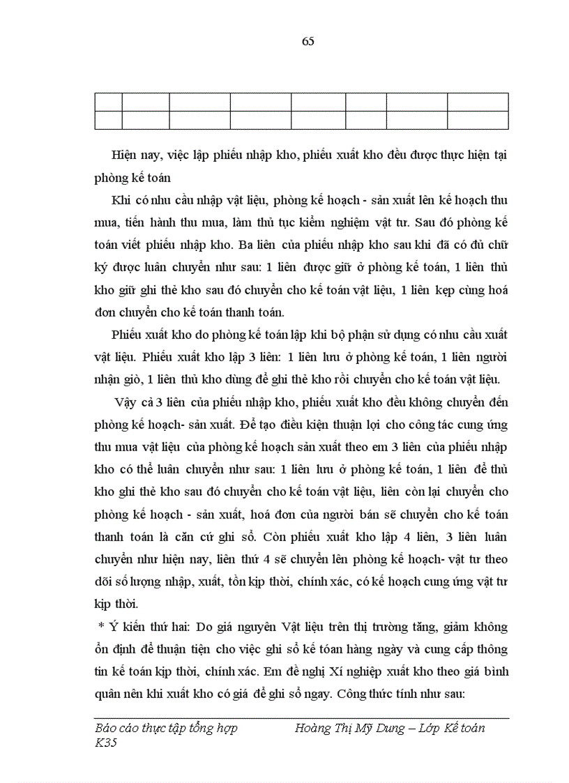 image for page Báo cáo thực tập tổng hợp tại đơn vị Xí nghiệp sản xuất gia công chế biến hàng XNK II