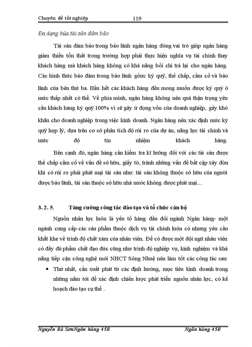 image for page Hoàn thiện nghiệp vụ bảo lãnh tại Ngân hàng Công Thương Sông Nhuệ.