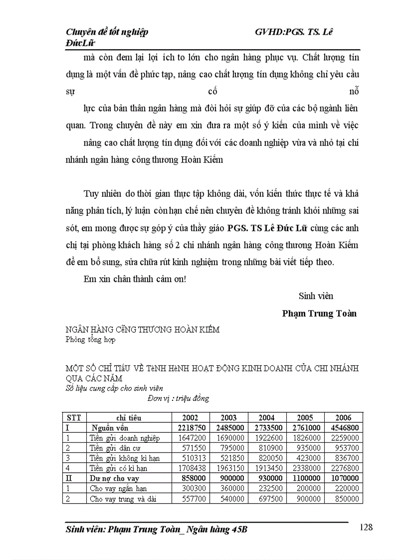 image for page Nâng cao chất lượng tín dụng đối với các doanh nghiệp vừa và nhỏ tại ngân hàng công thương Hoàn Kiếm