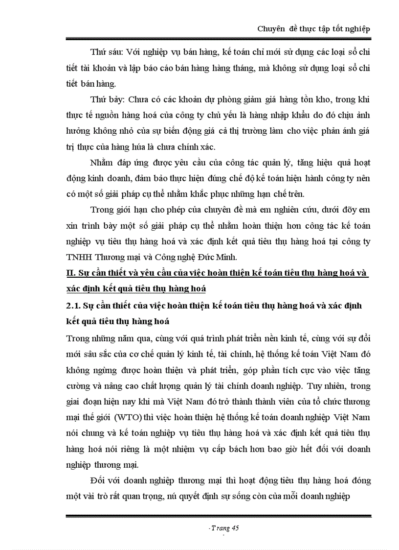 image for page Hoàn thiện kế toán tiêu thụ hàng hoá và xác định kết quả tiêu thụ hàng hoá tại công ty tnhh thương mại và công nghệ đức minh
