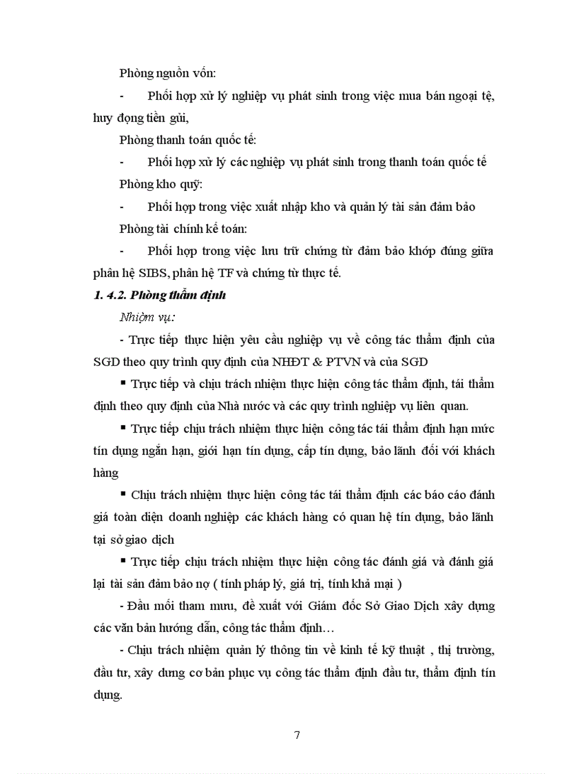 image for page Báo cáo tổng hợp tại sở giao dịch ngân hàng đầu tư và phát triển Việt Nam