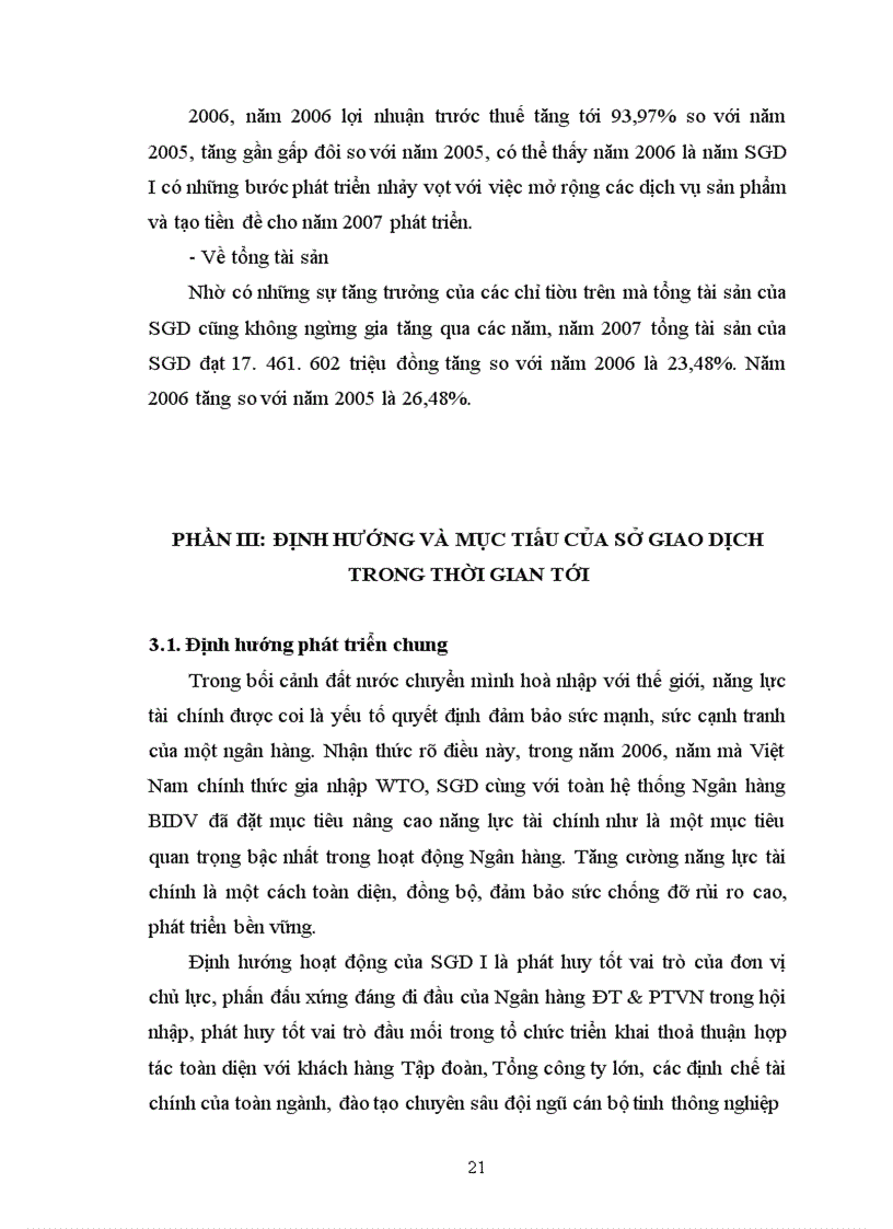 image for page Báo cáo tổng hợp tại sở giao dịch ngân hàng đầu tư và phát triển Việt Nam