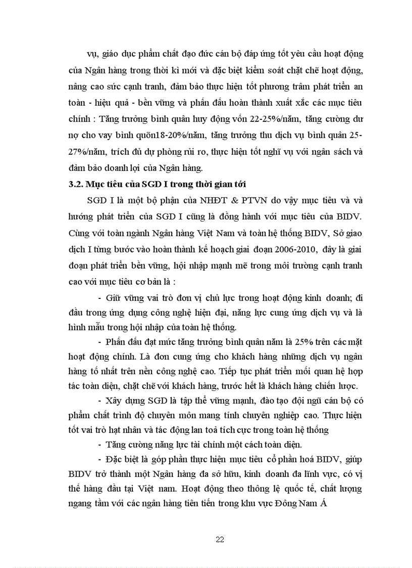 image for page Báo cáo tổng hợp tại sở giao dịch ngân hàng đầu tư và phát triển Việt Nam