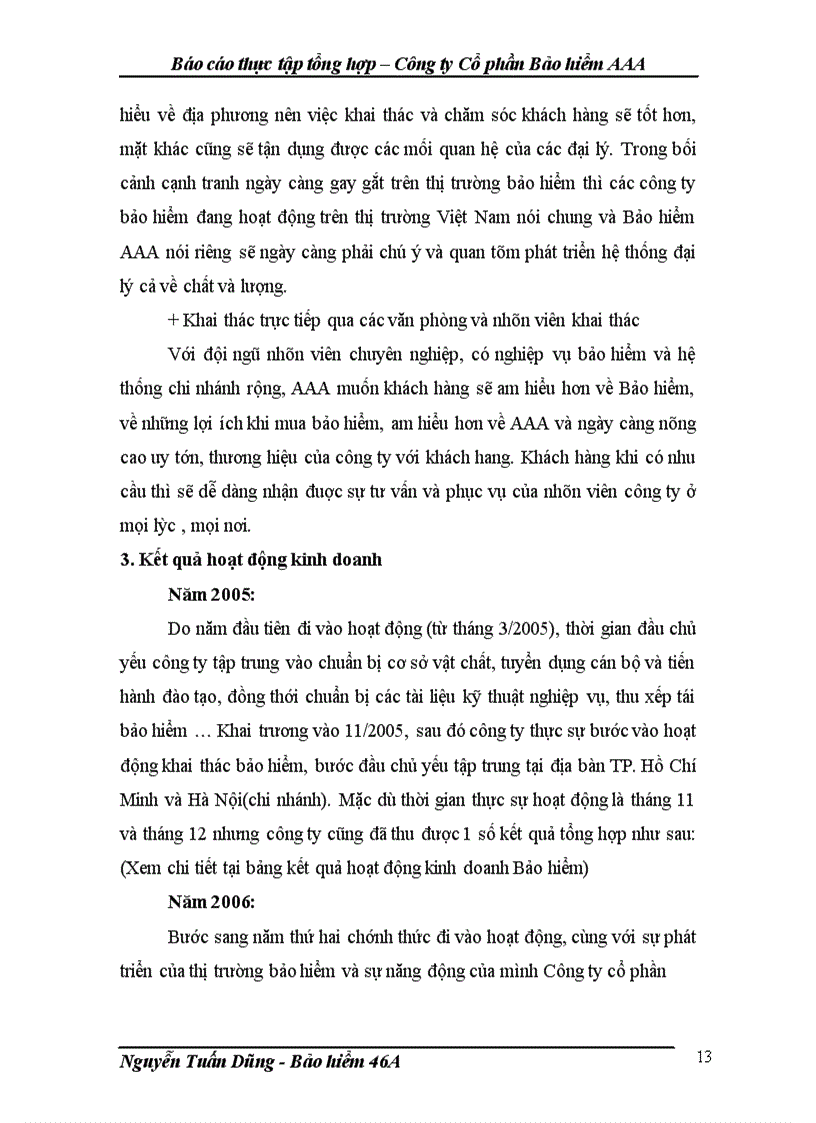 image for page Báo cáo thực tập tổng hợp – Công ty Cổ phần Bảo hiểm AAA