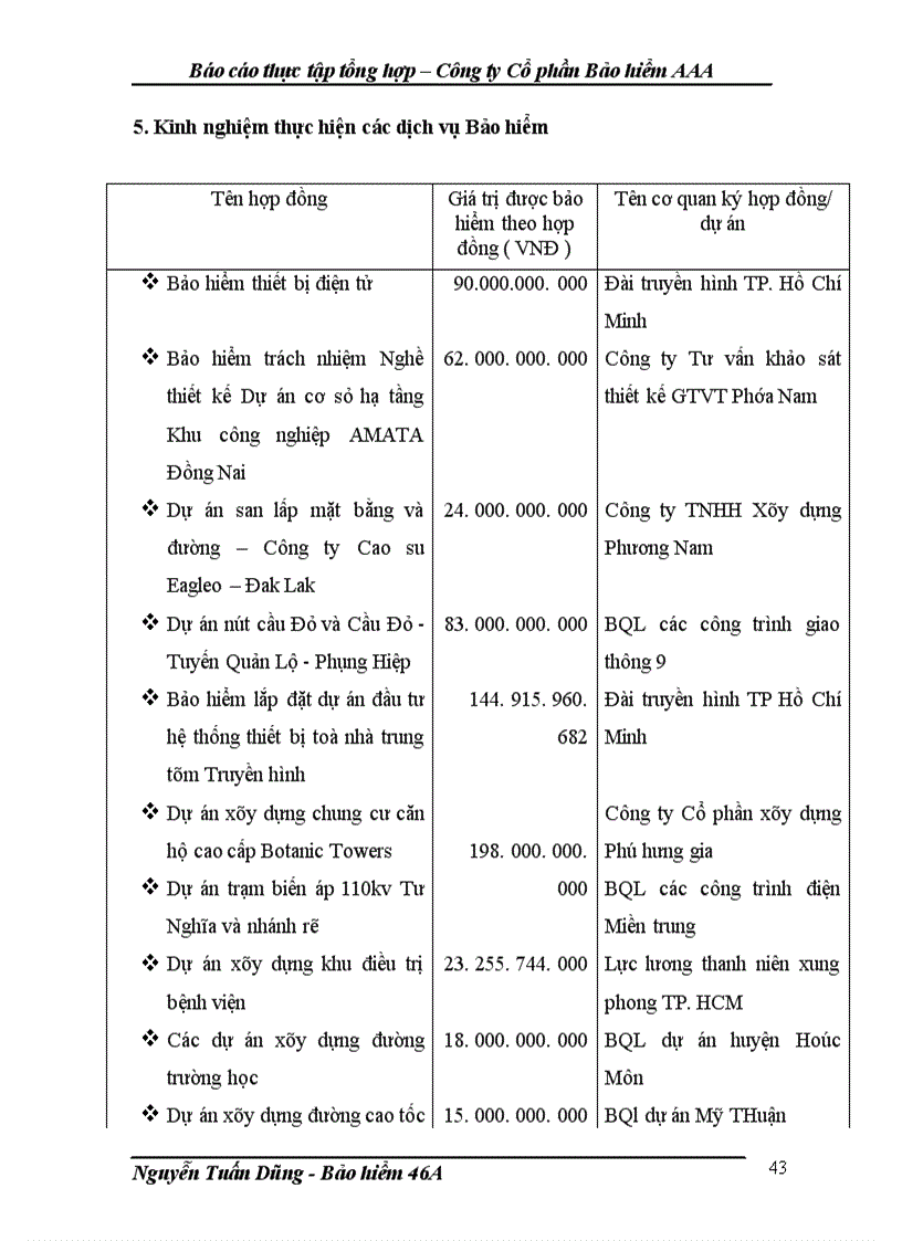 image for page Báo cáo thực tập tổng hợp – Công ty Cổ phần Bảo hiểm AAA