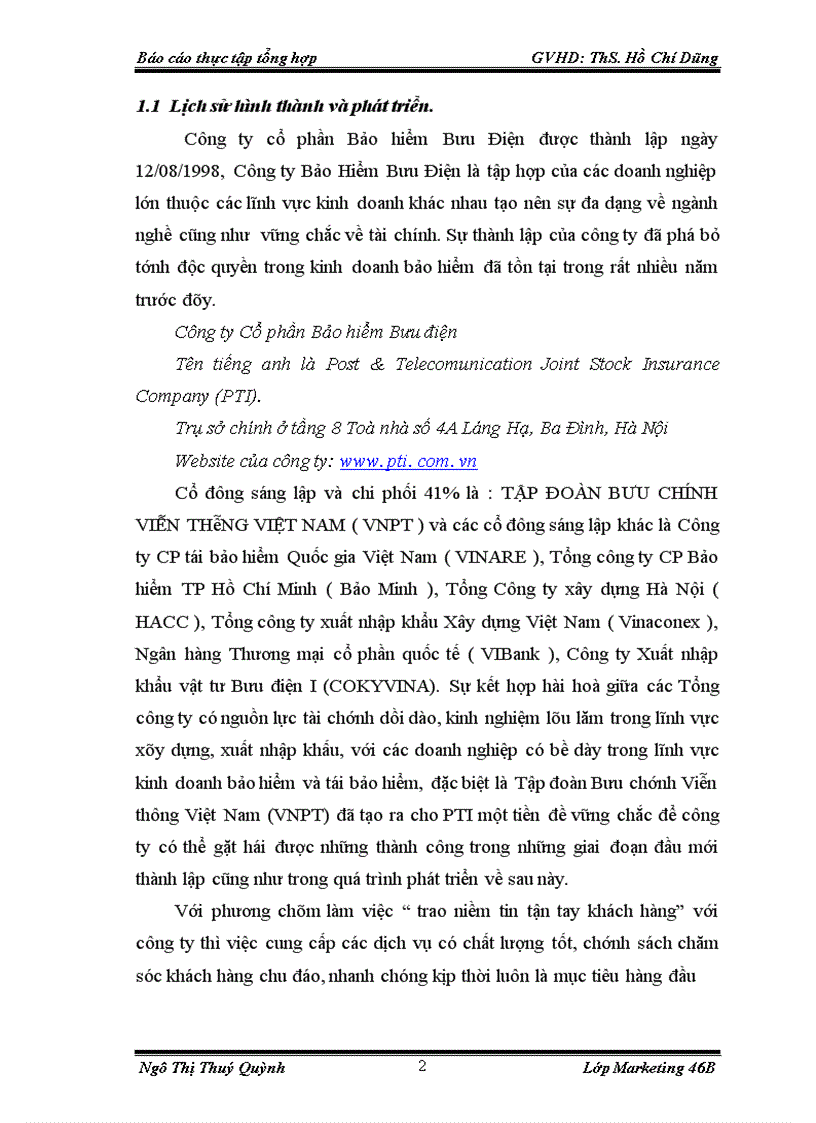 image for page Báo cáo thực tập tổng hợp Công ty Cổ phần Bảo hiểm Bưu điện