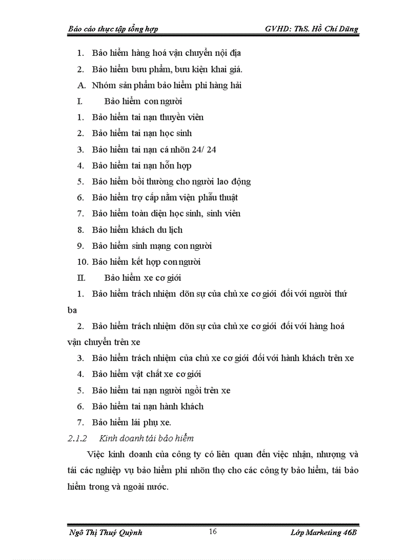 image for page Báo cáo thực tập tổng hợp Công ty Cổ phần Bảo hiểm Bưu điện