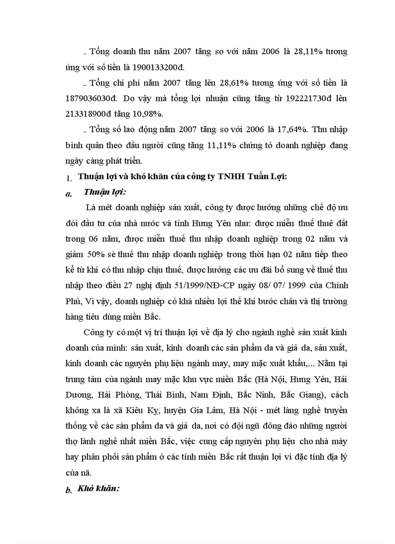 image for page Báo cáo thực tập tổng hợp tại CÔNG TY TNHH TUấN LợI