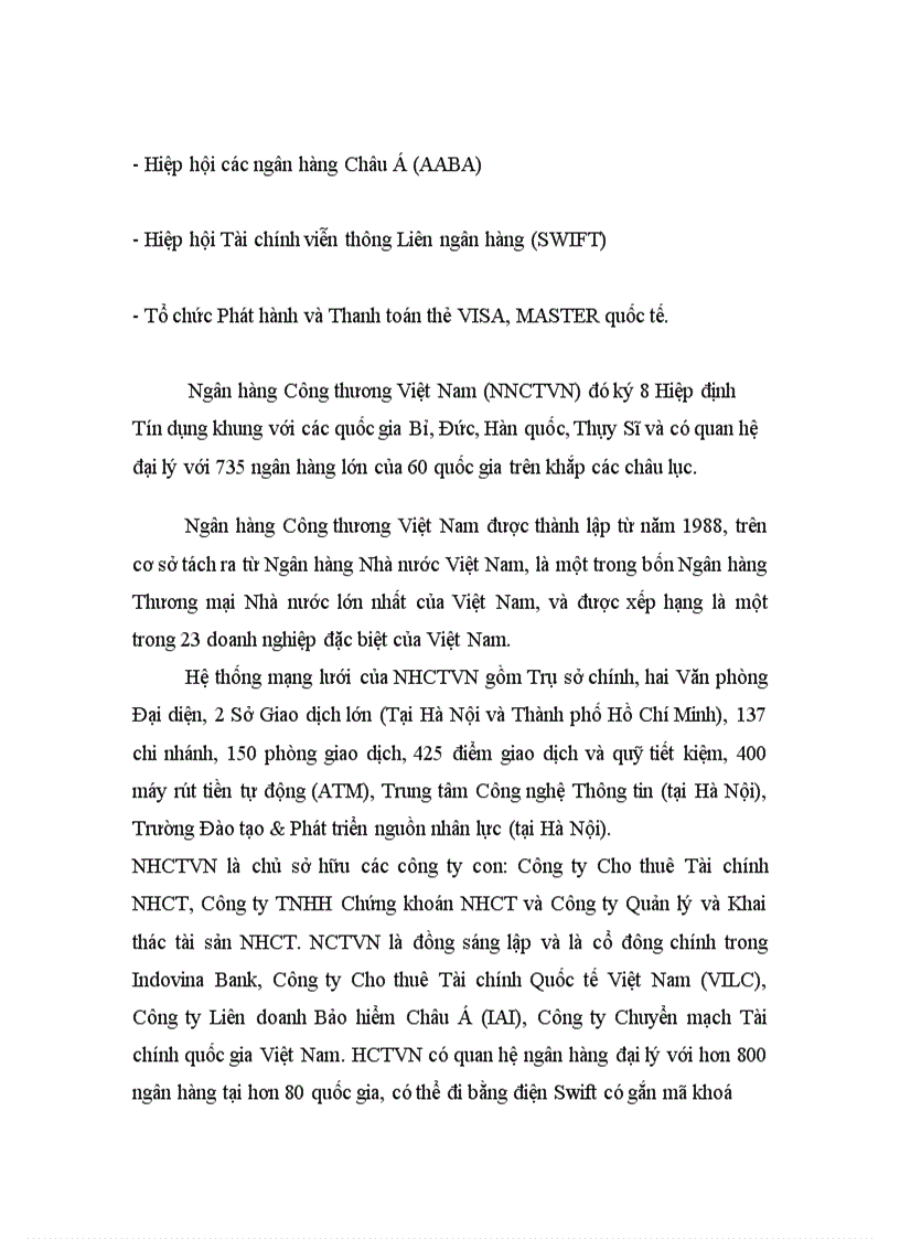 image for page Báo cáo tổng hợp Ngân hàng Công thương Việt Nam