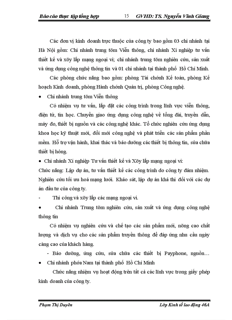 image for page Báo cáo thực tập tổng hợp tại công ty Cổ phần Công nghệ Viễn thông VITECO.