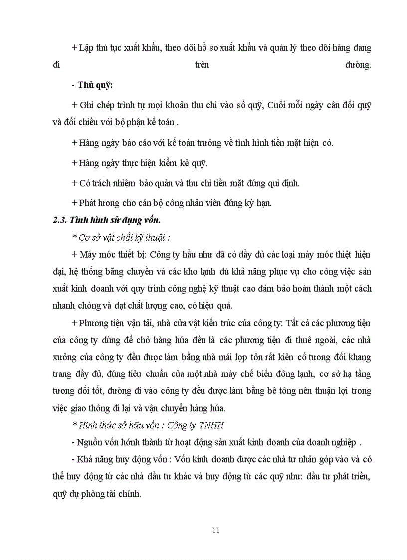 image for page Báo cáo tổng hợp về công ty TNHH Huy Nam