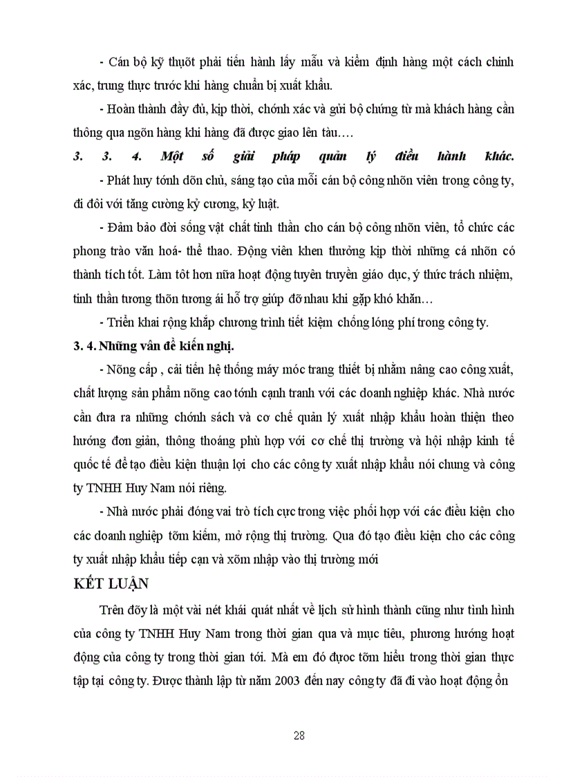 image for page Báo cáo tổng hợp về công ty TNHH Huy Nam