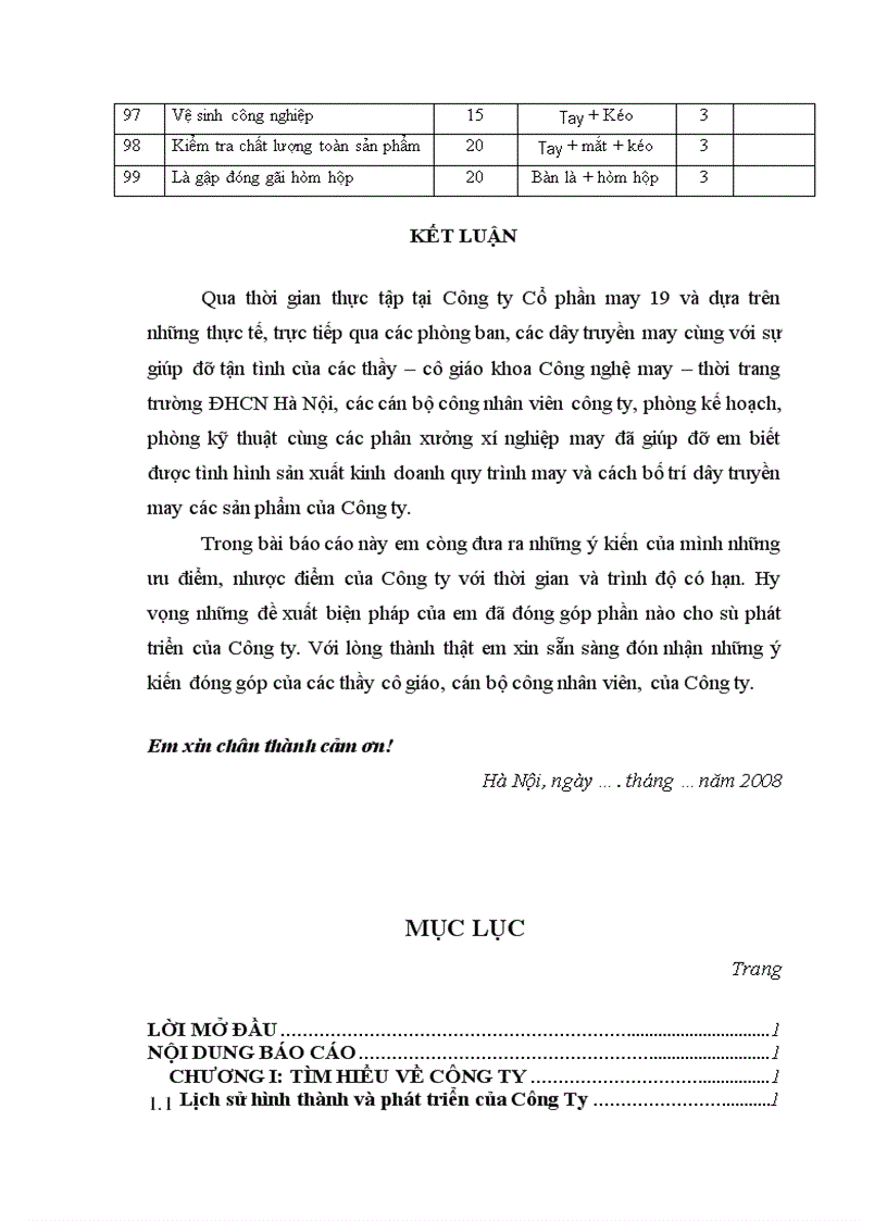 image for page Báo cáo tổng hợp Công ty cổ phần may X19 đóng ở Thanh Xuân- Hà Nội