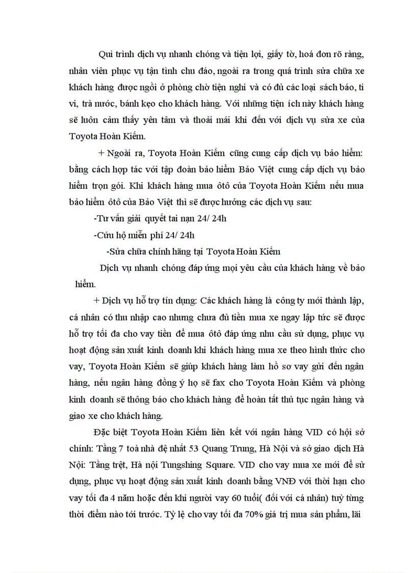 image for page Báo cáo tổng hợp tại XÍ NGHIỆP TOYOTA HOÀN KIẾM HÀ NỘI