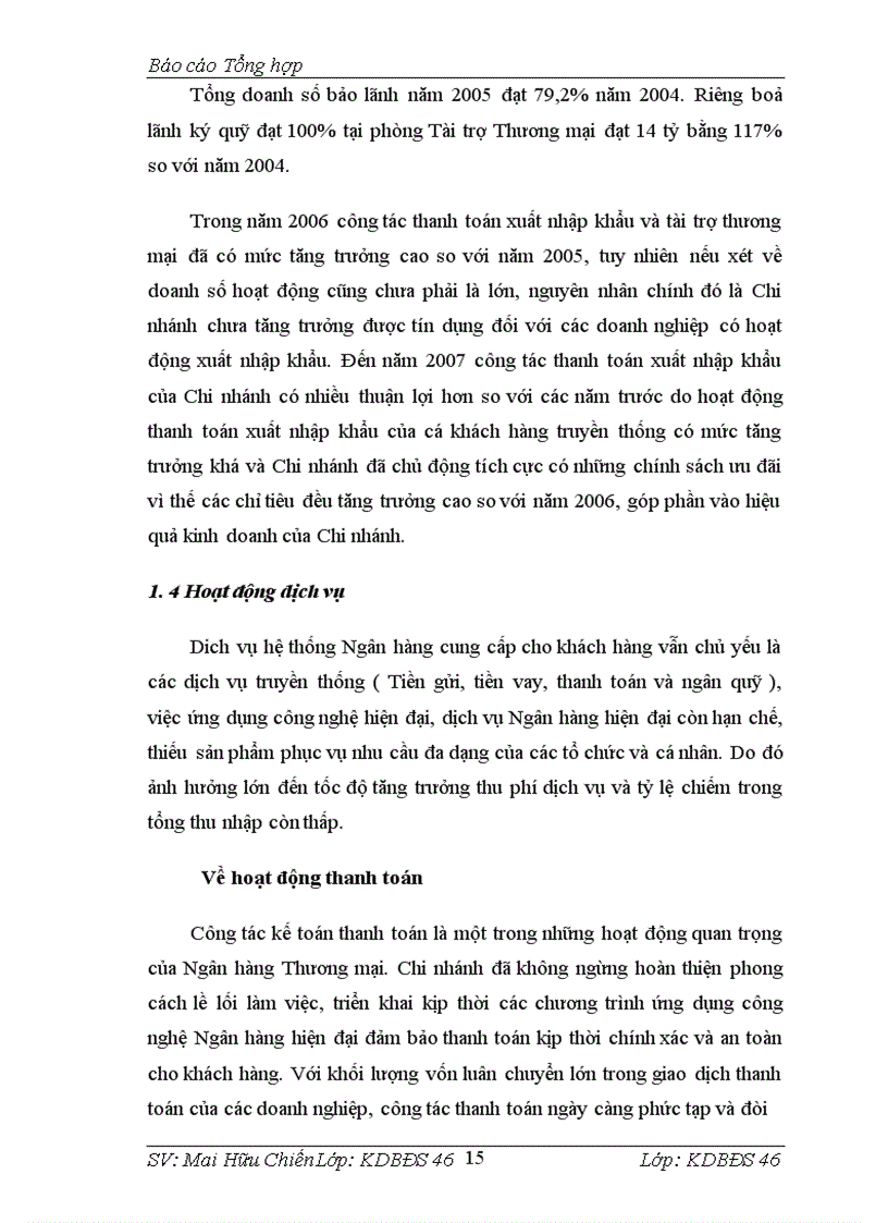 image for page Báo cáo Tổng hợp về Chi nhánh Ngân hàng Công Thương Hai Bà Trưng