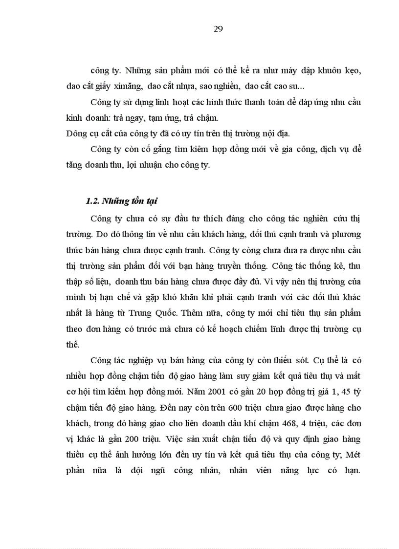 image for page Báo cáo tổng hợp về công ty cổ phần dụng cụ số 1