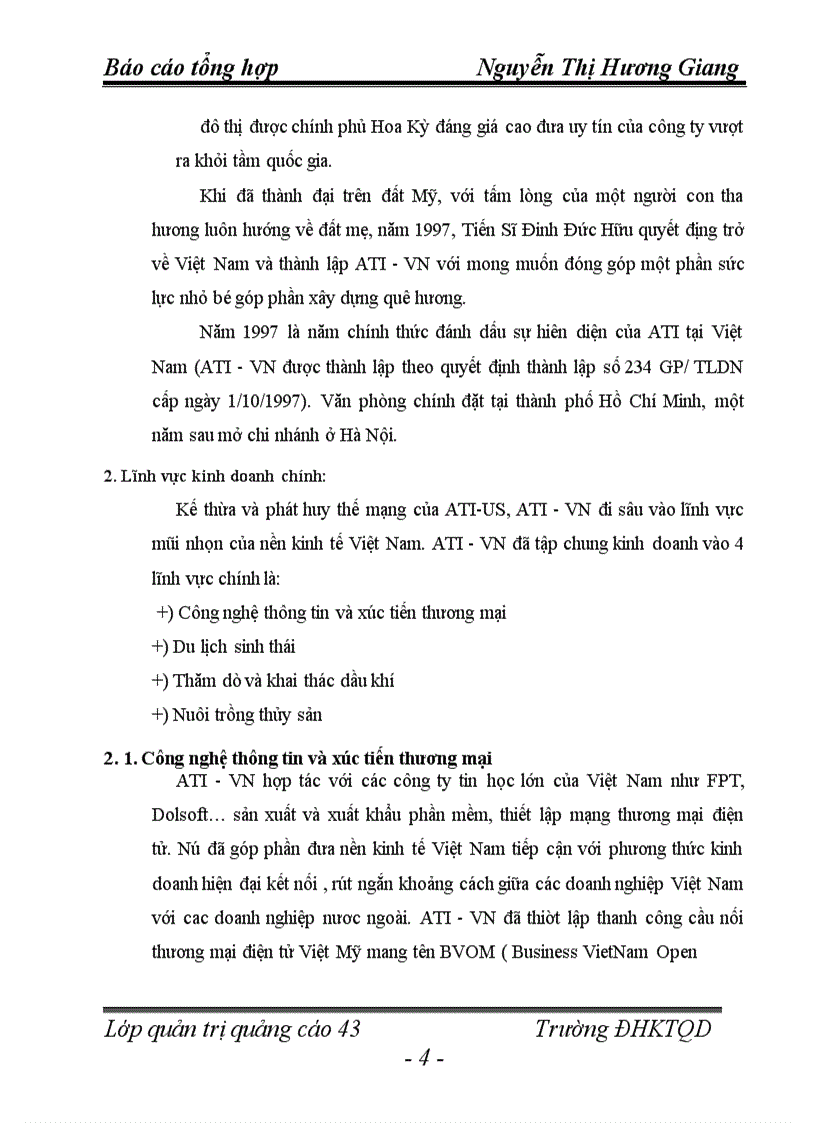 image for page Báo cáo tổng hợp về tập đoàn ATI- Việt Nam