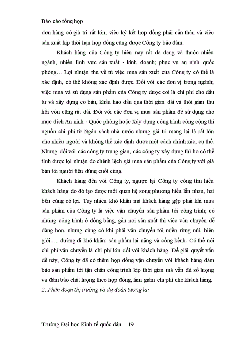 image for page Báo cáo tổng hợp Công ty Vật liệu xây dựng Bưu điện