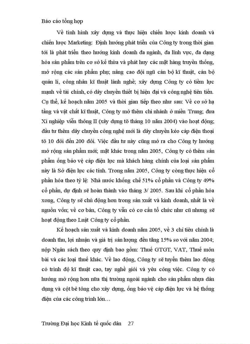 image for page Báo cáo tổng hợp Công ty Vật liệu xây dựng Bưu điện