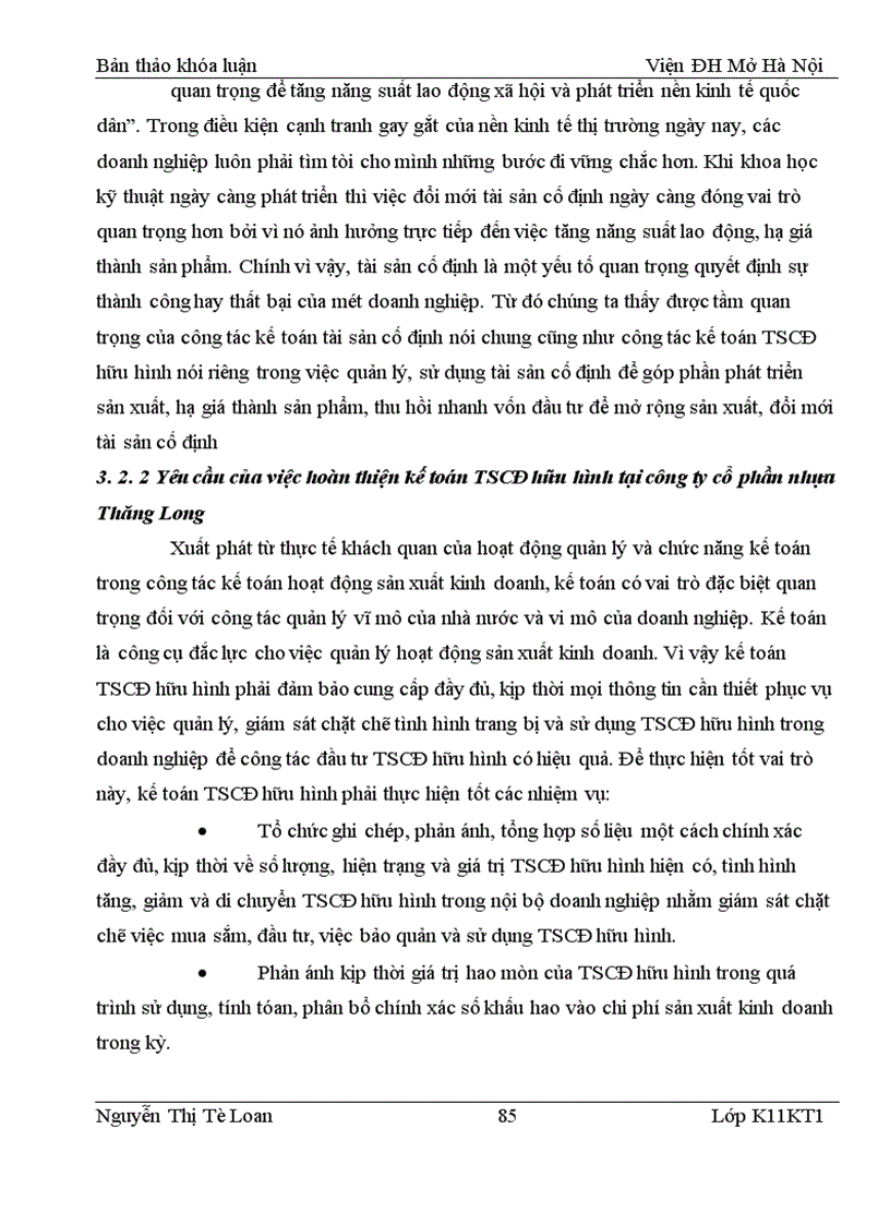 image for page Hoàn thiện kế toán tài sản cố định hữu hình tại công ty cổ phần nhựa Thăng Long