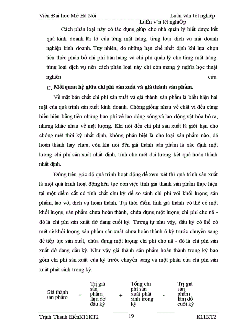 image for page Kế toán chi phí sản xuất và tính giá thành sản phẩm tại Công ty TNHH Nhà Nước một thành viên Cơ khí Hà Nội