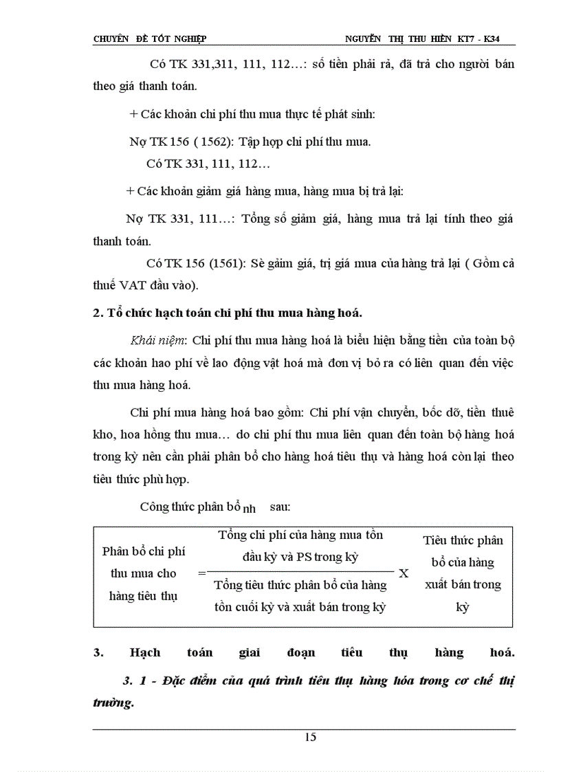 image for page Hạch toán quá trình lưu chuyển hàng hóa và xác định kết quả kinh doanh tại Trung tâm Nông sản Thực phẩm
