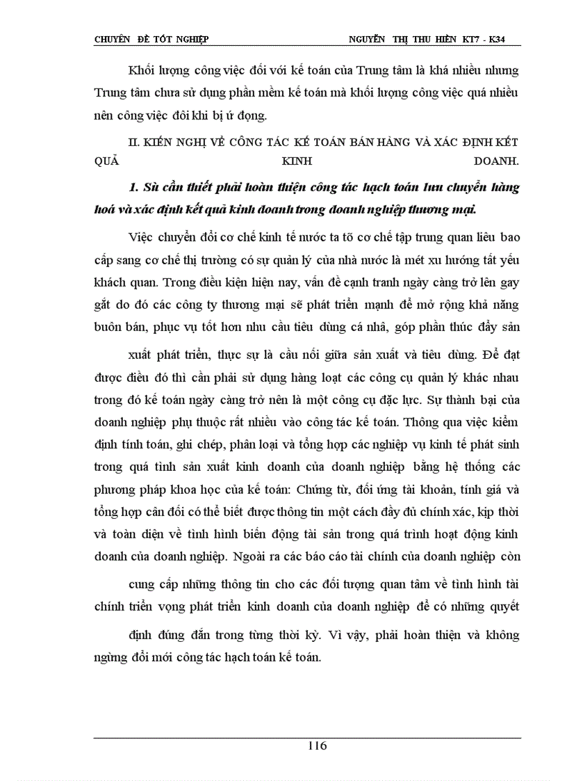 image for page Hạch toán quá trình lưu chuyển hàng hóa và xác định kết quả kinh doanh tại Trung tâm Nông sản Thực phẩm