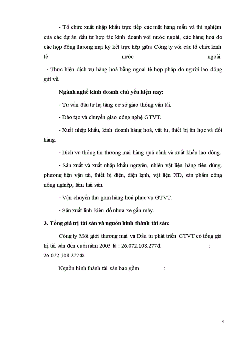 image for page Tổ chức hạch toán bán hàng hàng hóa và xác định kết quả bán hàng tại công ty môi giới thương mại và đầu tư phát triển GTVT