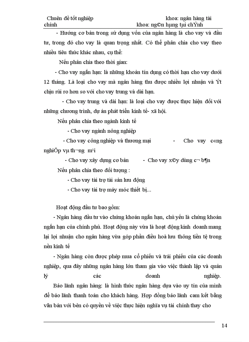 image for page Thực trạng và giảI pháp về rủ ro tín dụng trong ngân hàng Indovina